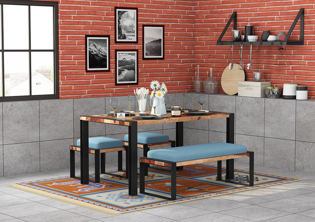 Milate-4-Seater-Dining-Set-With-Bench-Black-Natural-Blue_1