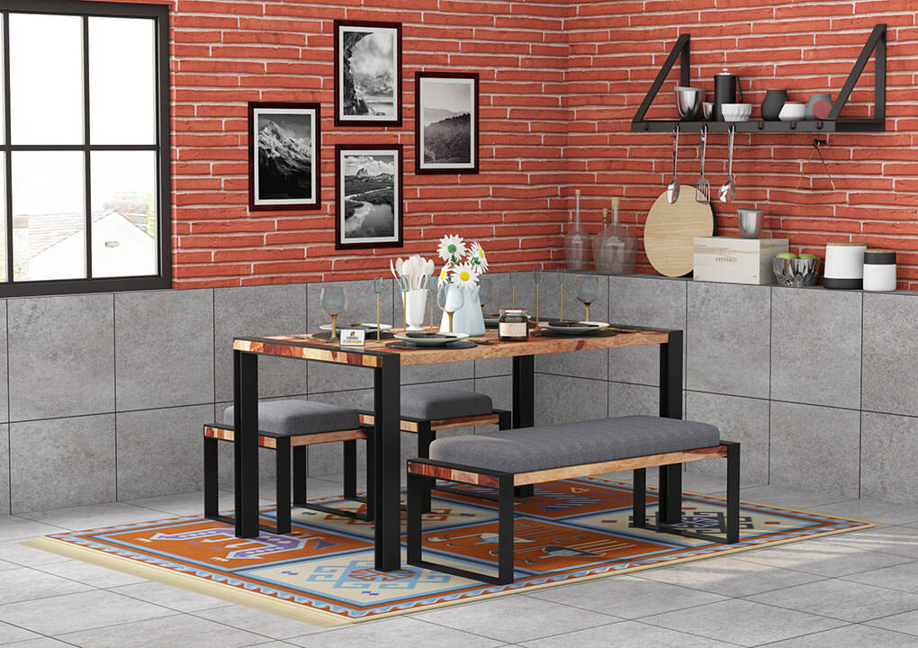 Milate-4-Seater-Dining-Set-With-Bench-Black-Natural-Gray_1