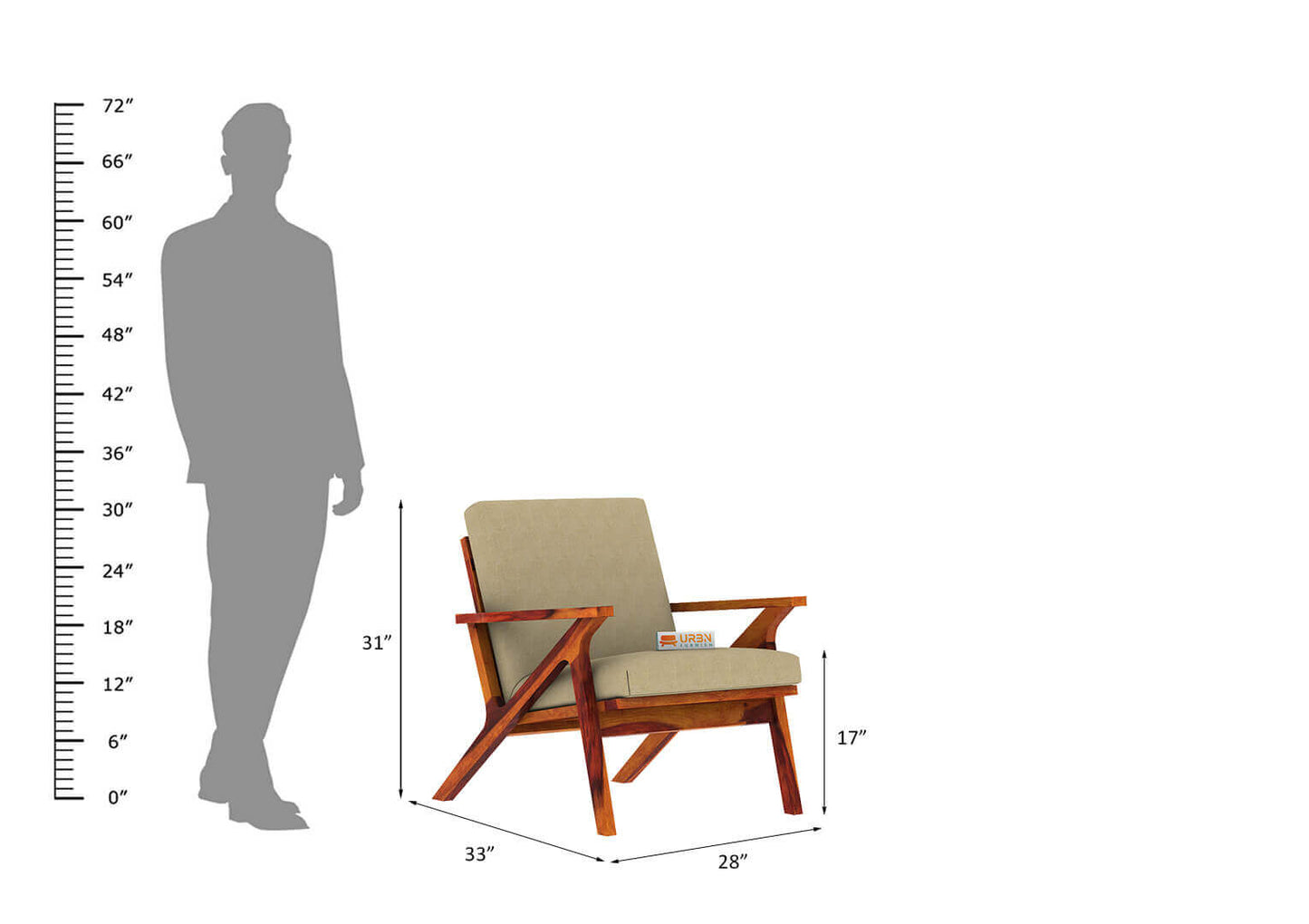 Oueme Arm Chair - Urbnfurnish
