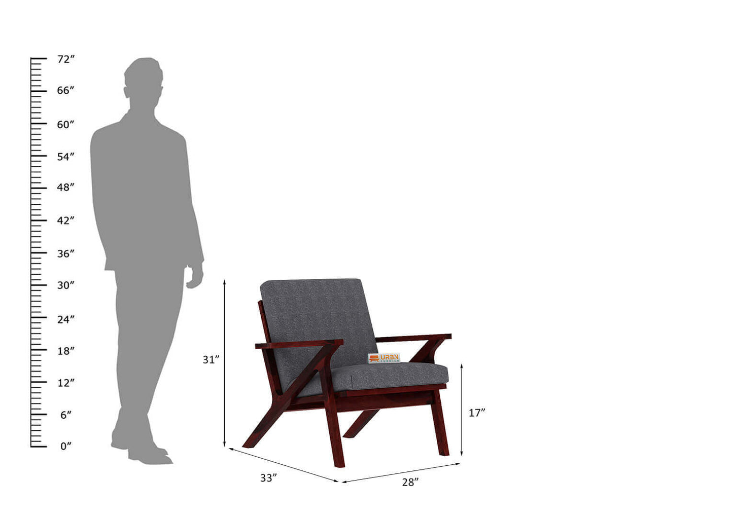 Oueme Arm Chair - Urbnfurnish