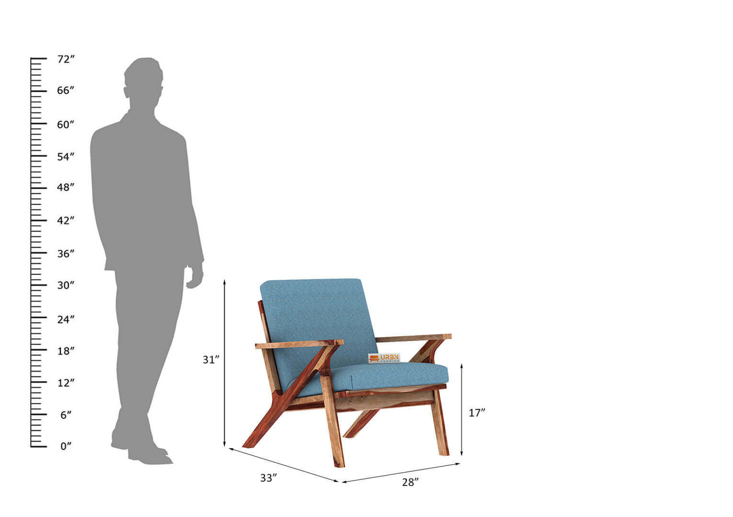 Oueme Arm Chair - Urbnfurnish