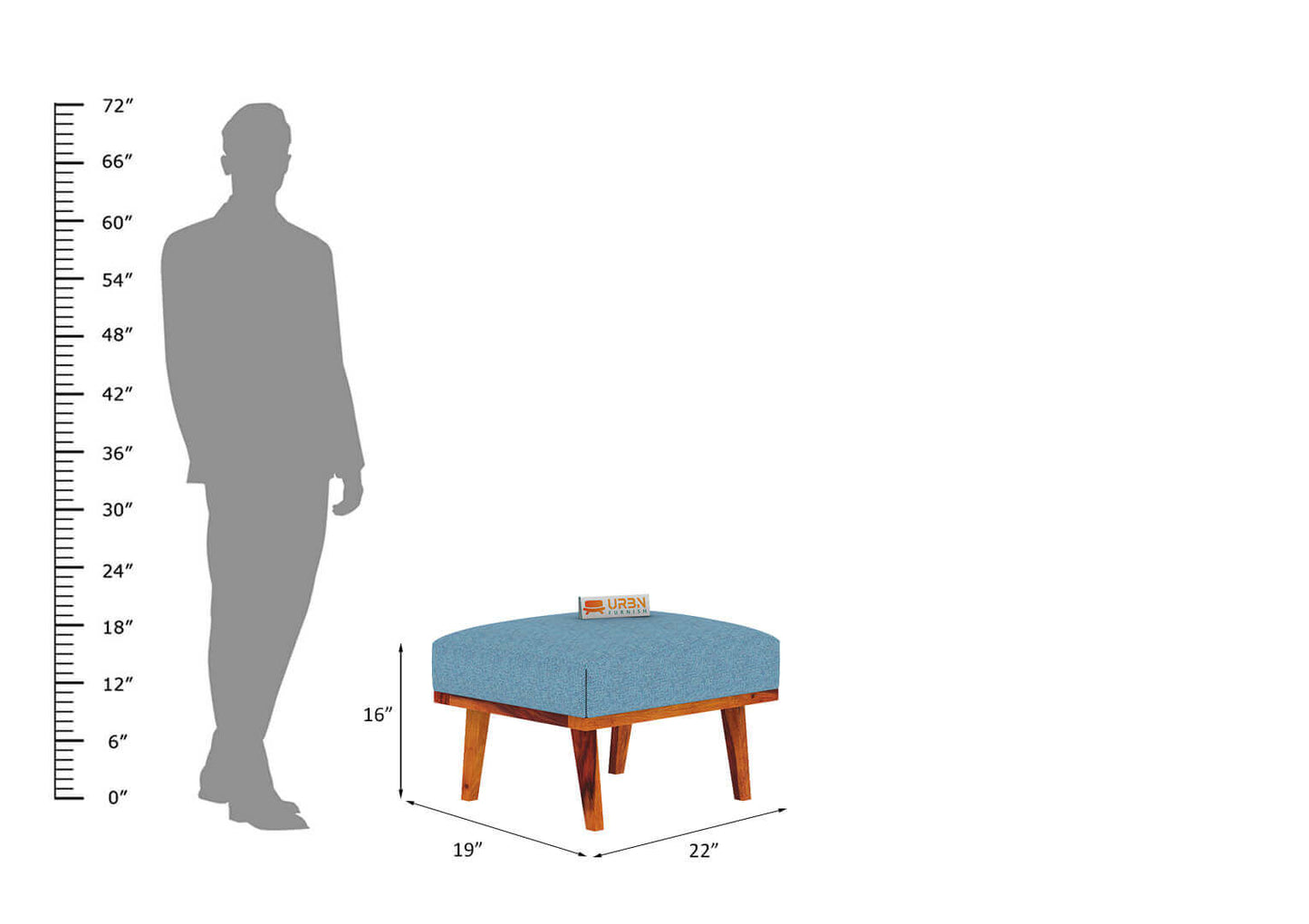 Oueme Arm Chair With Stool - Urbnfurnish