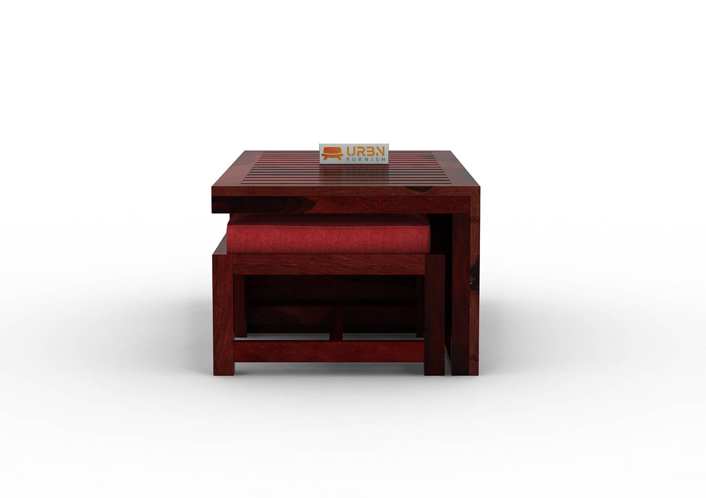 Paladin CoffeeTable Set With Two Stools - Urbnfurnish