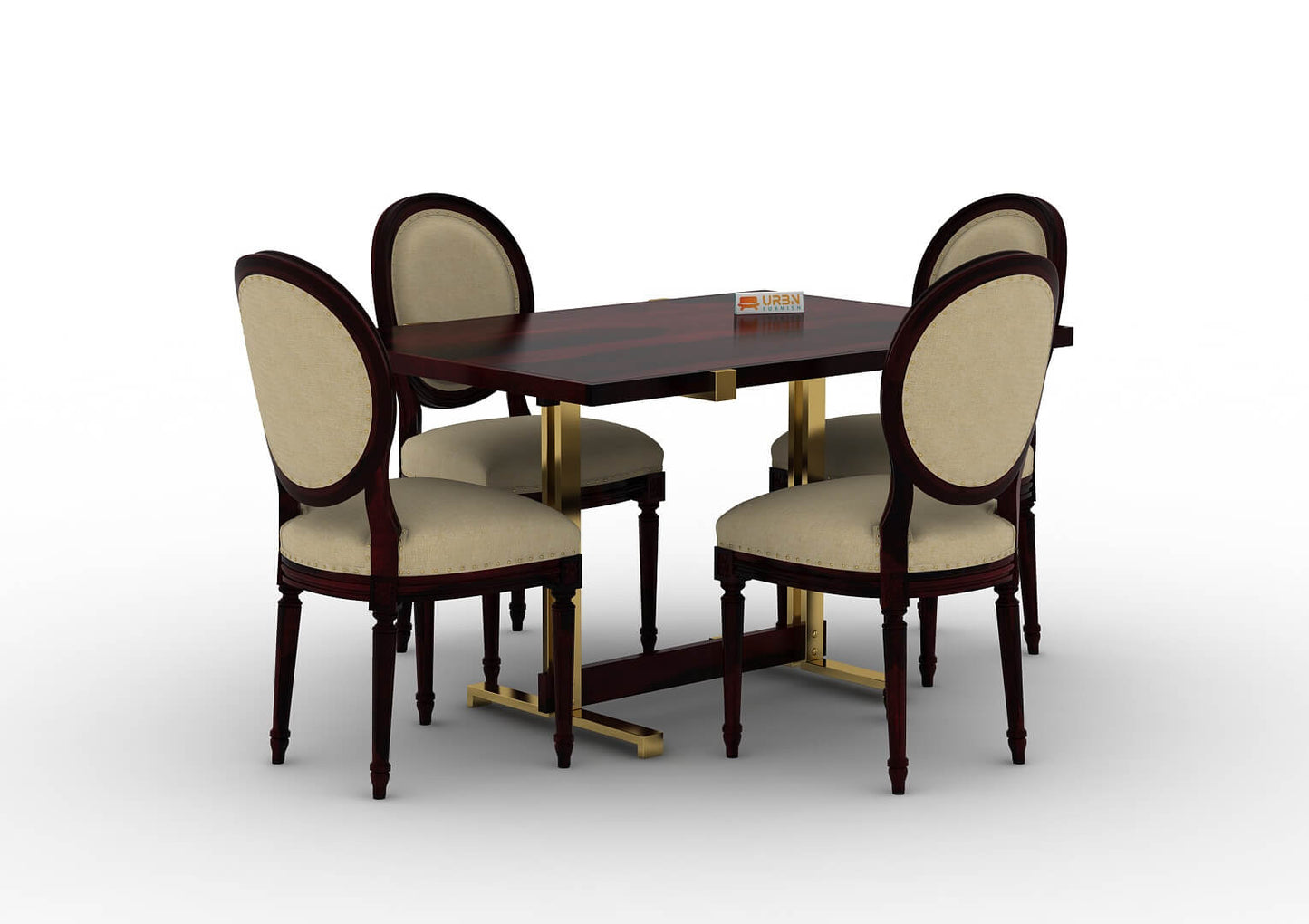 Pinecone-4-Seater-Dining-Set-Golden-Walnut-Ivory_3