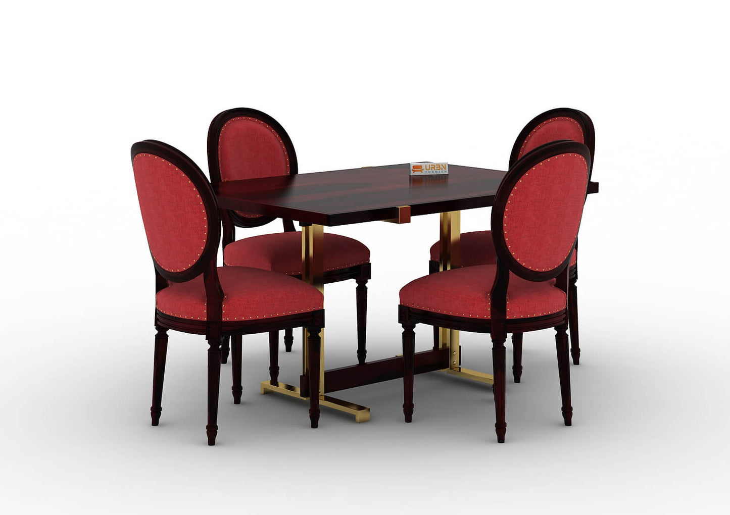 Pinecone-4-Seater-Dining-Set-Golden-Walnut-Red_3