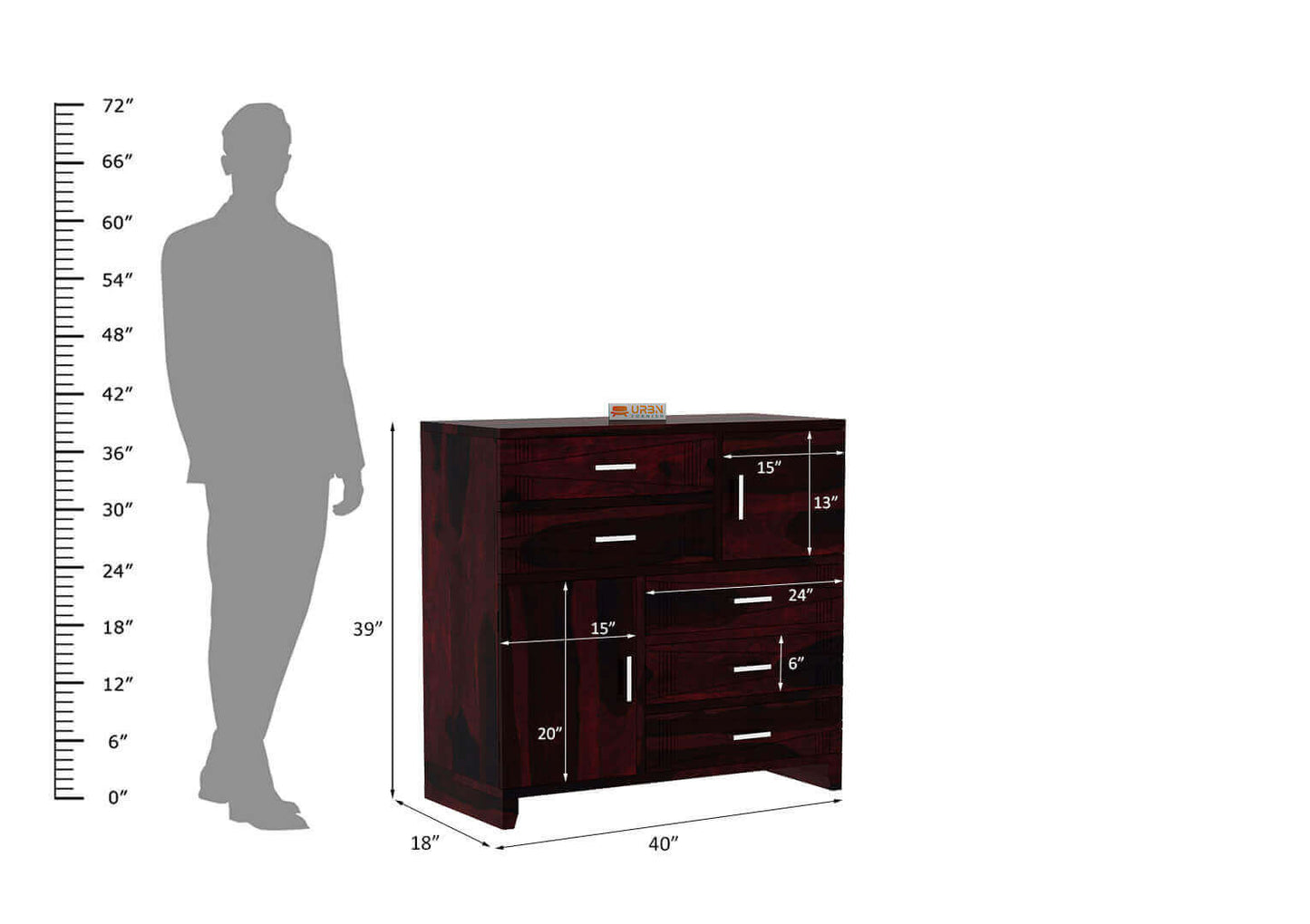 Printza Chest Of Drawer - Urbnfurnish
