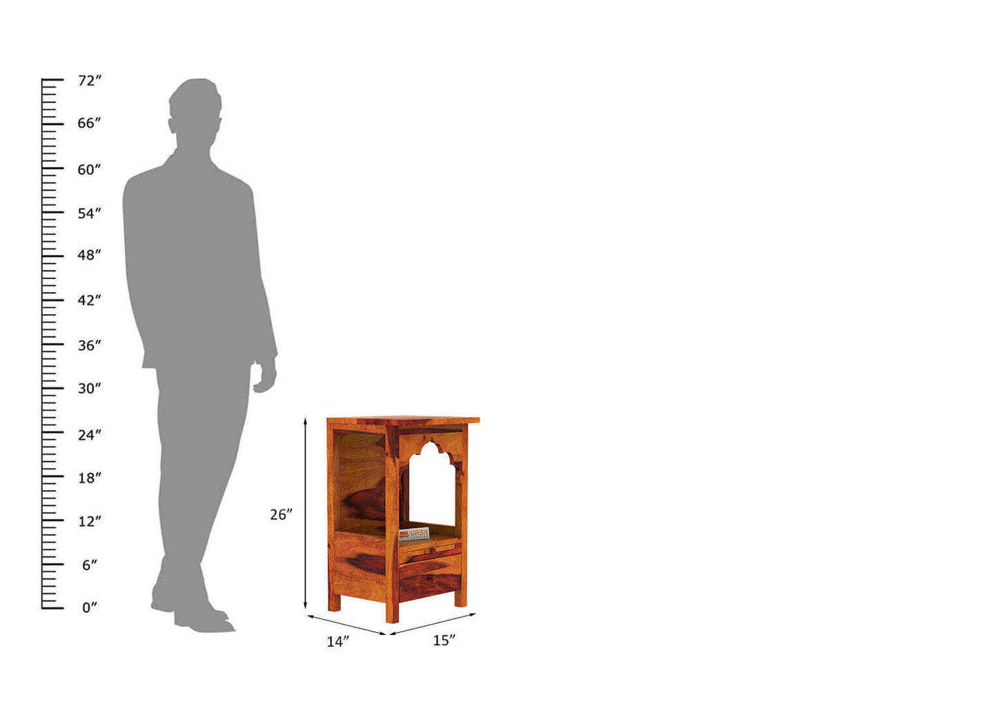 Revere Home Temple (Honey Finish) - Urbnfurnish