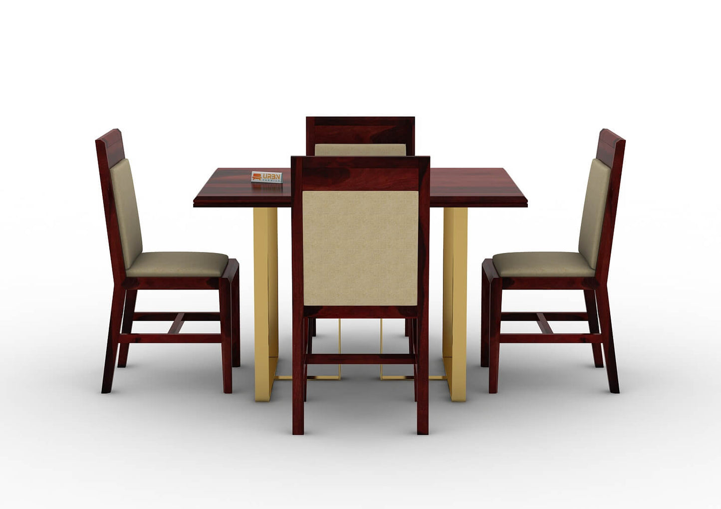Ritaya-4-Seater-Dining-Set-Golden-Mahogany-Ivory_2
