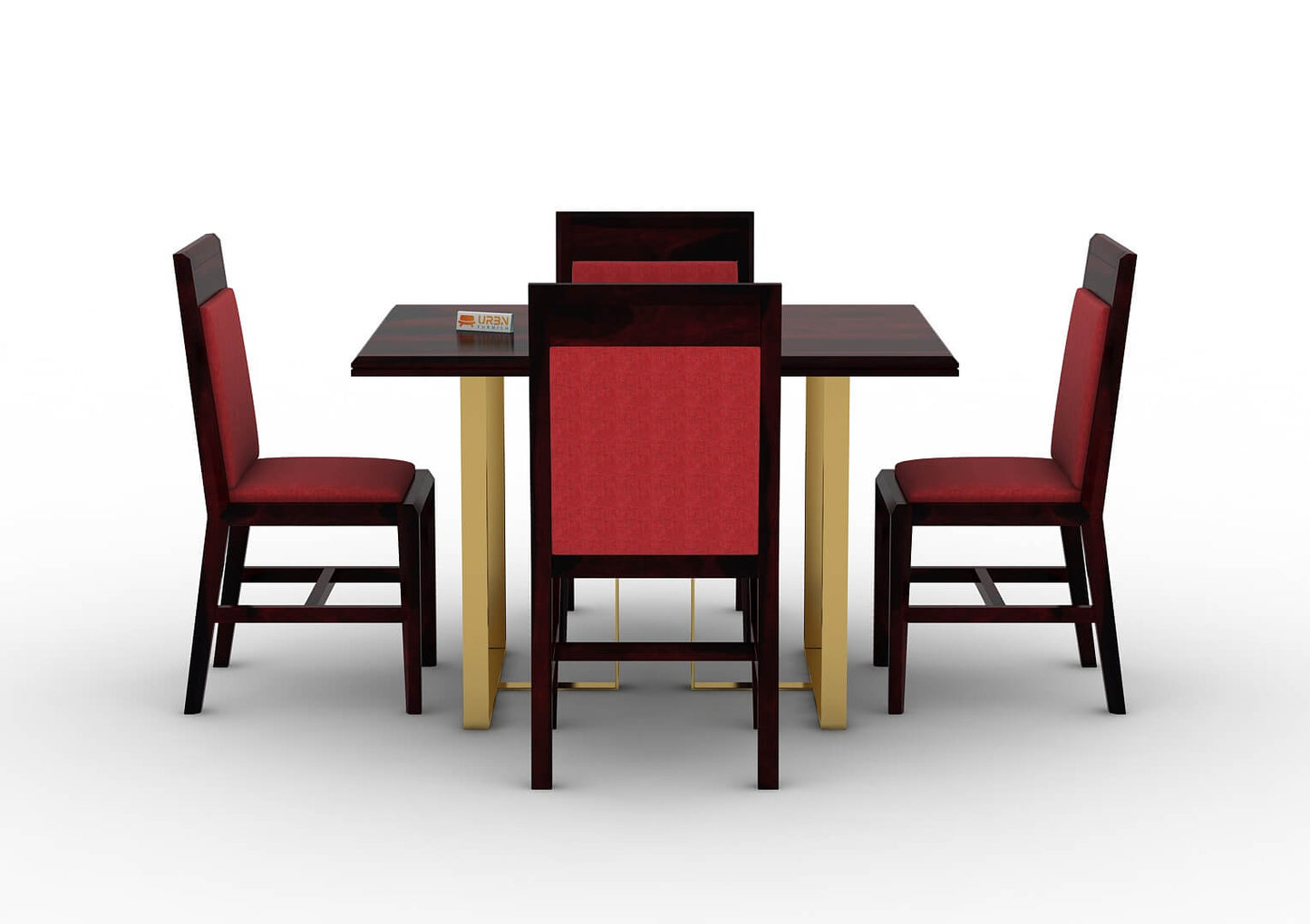 Ritaya-4-Seater-Dining-Set-Golden-Walnut-Red_4