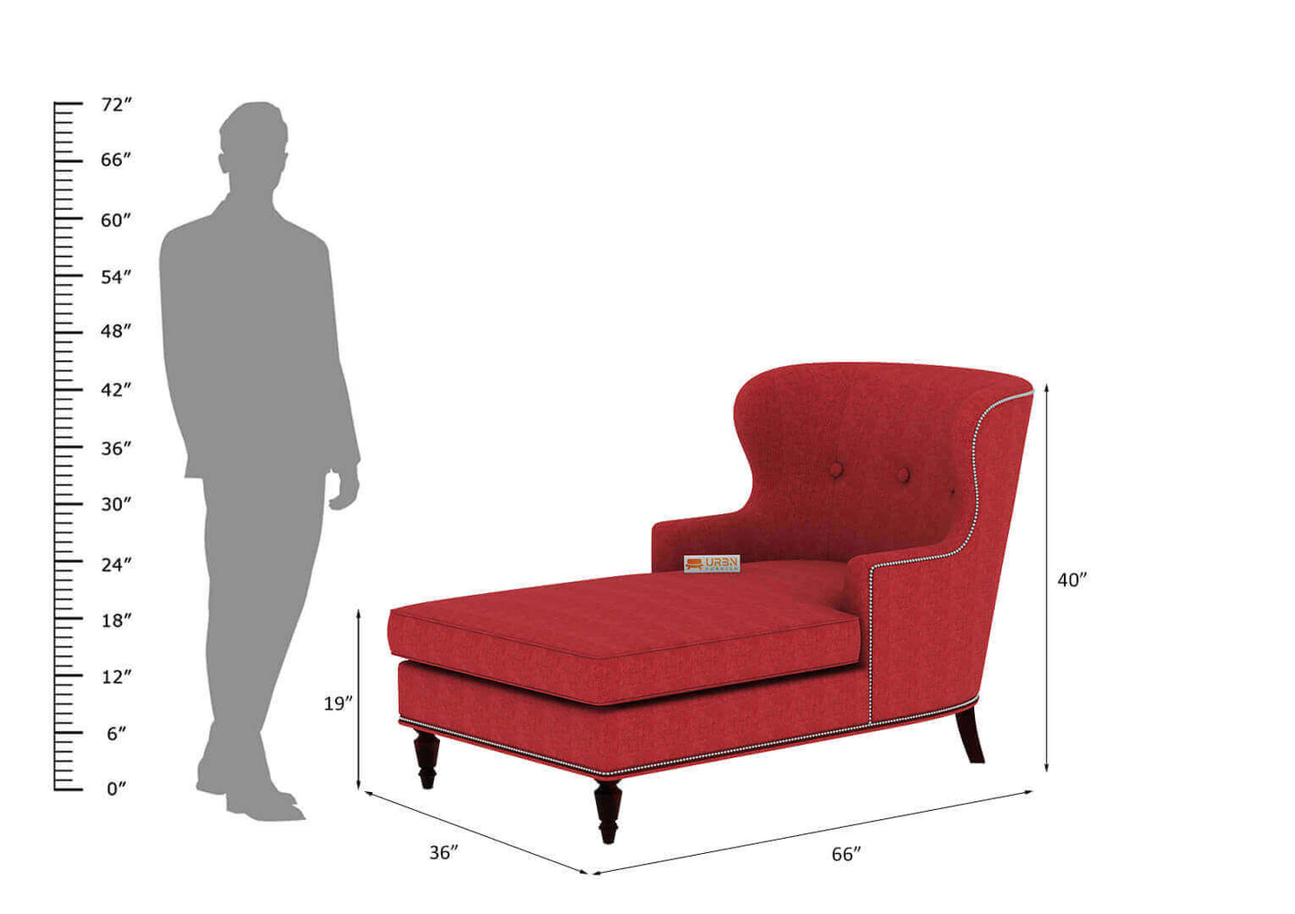 Roise Chaise Lounge - Urbnfurnish