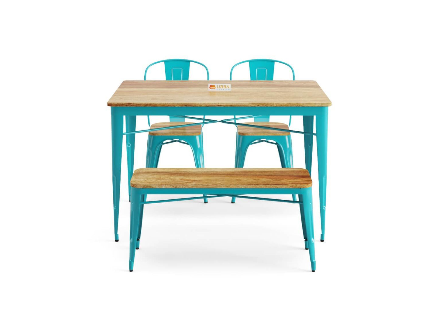Sensa-4-Seater-Dining-Set-With-Bench-Cyan-Mango_2