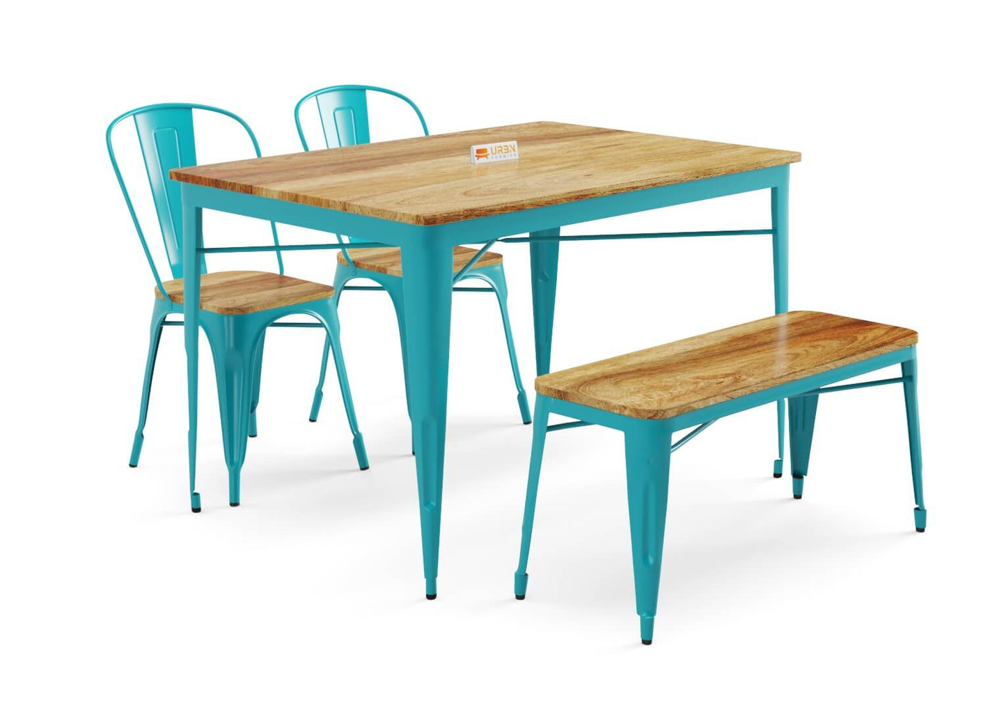 Sensa-4-Seater-Dining-Set-With-Bench-Cyan-Mango_3