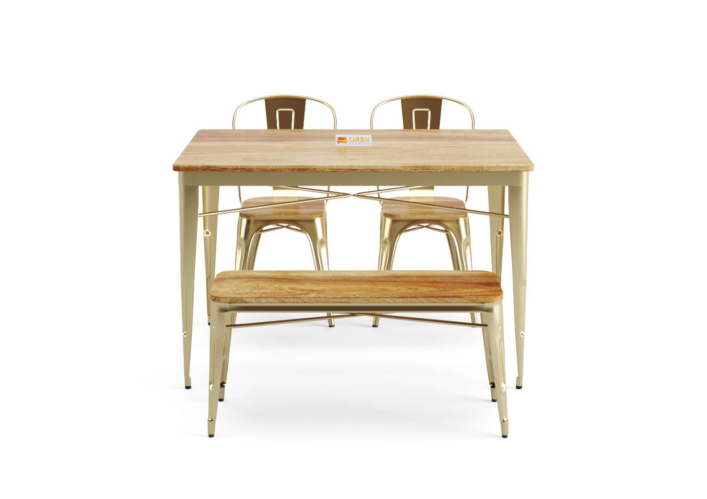 Sensa-4-Seater-Dining-Set-With-Bench-Golden-Mango_2
