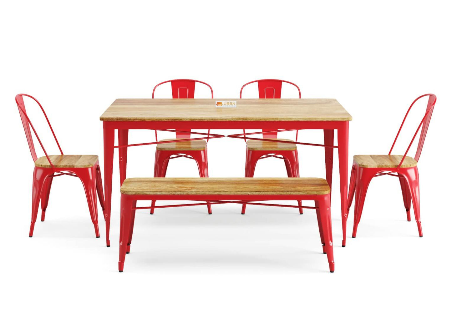 Sensa-6-Seater-Dining-Set-With-Bench-Red-Mango_2
