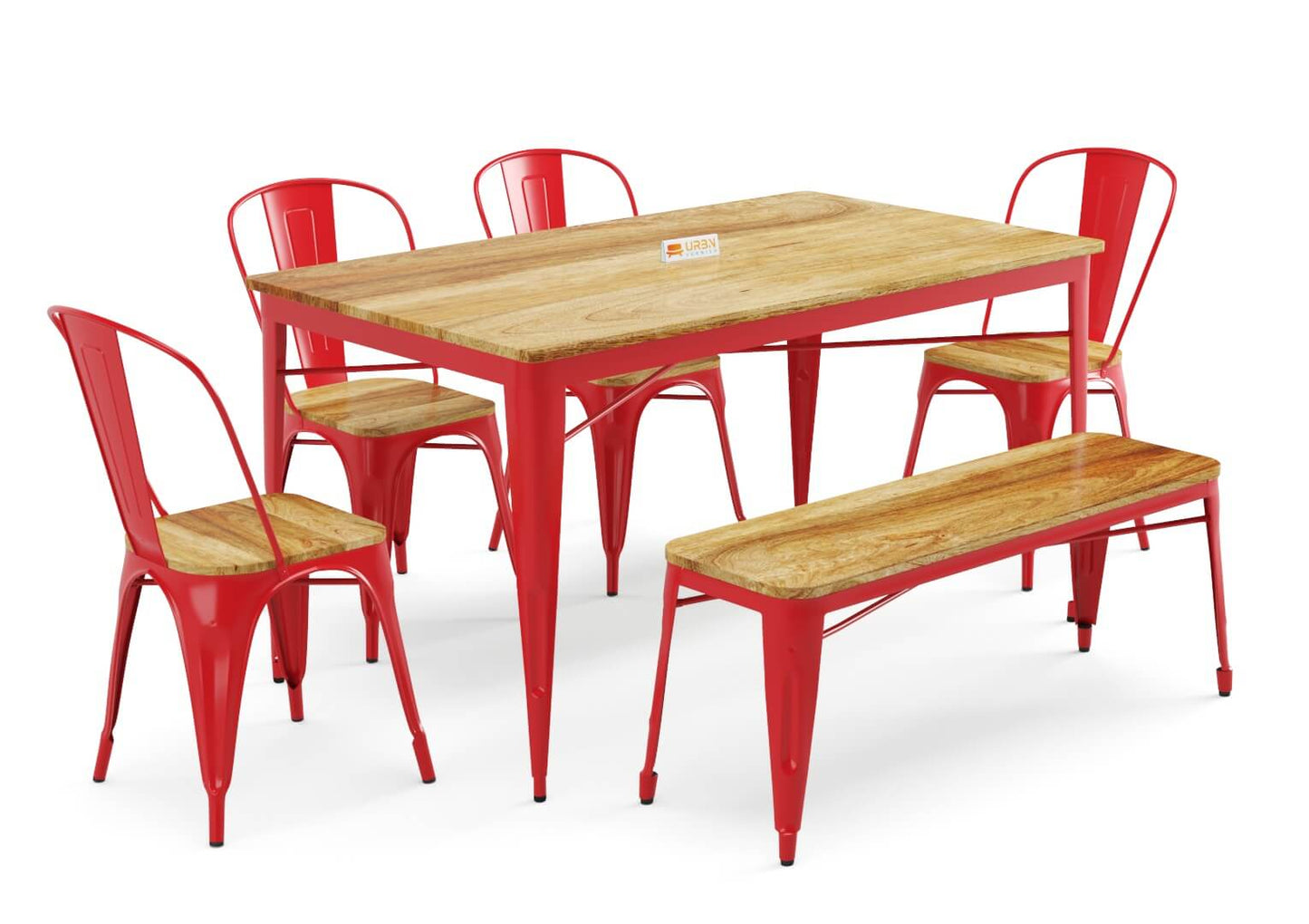 Sensa-6-Seater-Dining-Set-With-Bench-Red-Mango_3
