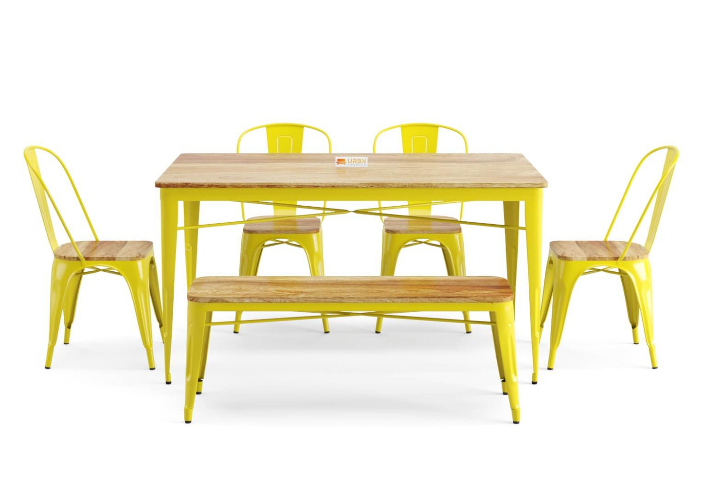 Sensa-6-Seater-Dining-Set-With-Bench-Yellow-Mango_2