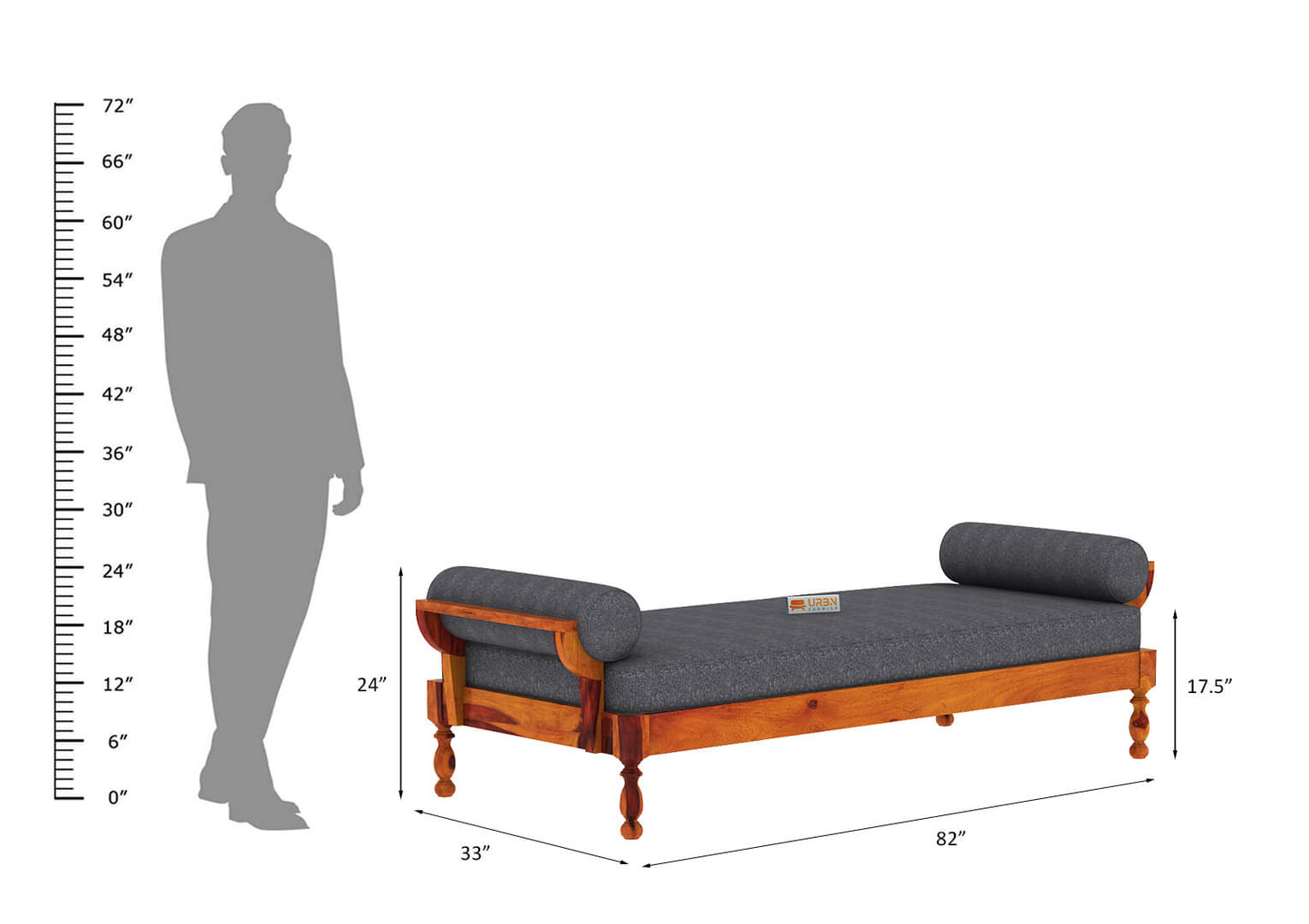 Settee Divan - Urbnfurnish