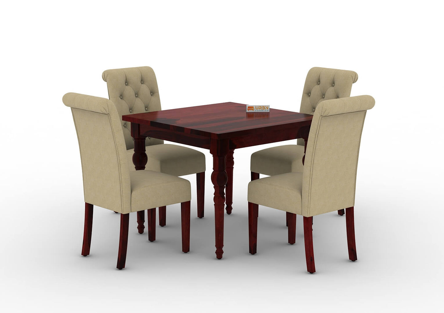 Shivami-4-Seater-Dining-Set-Mahogany-Ivory_3