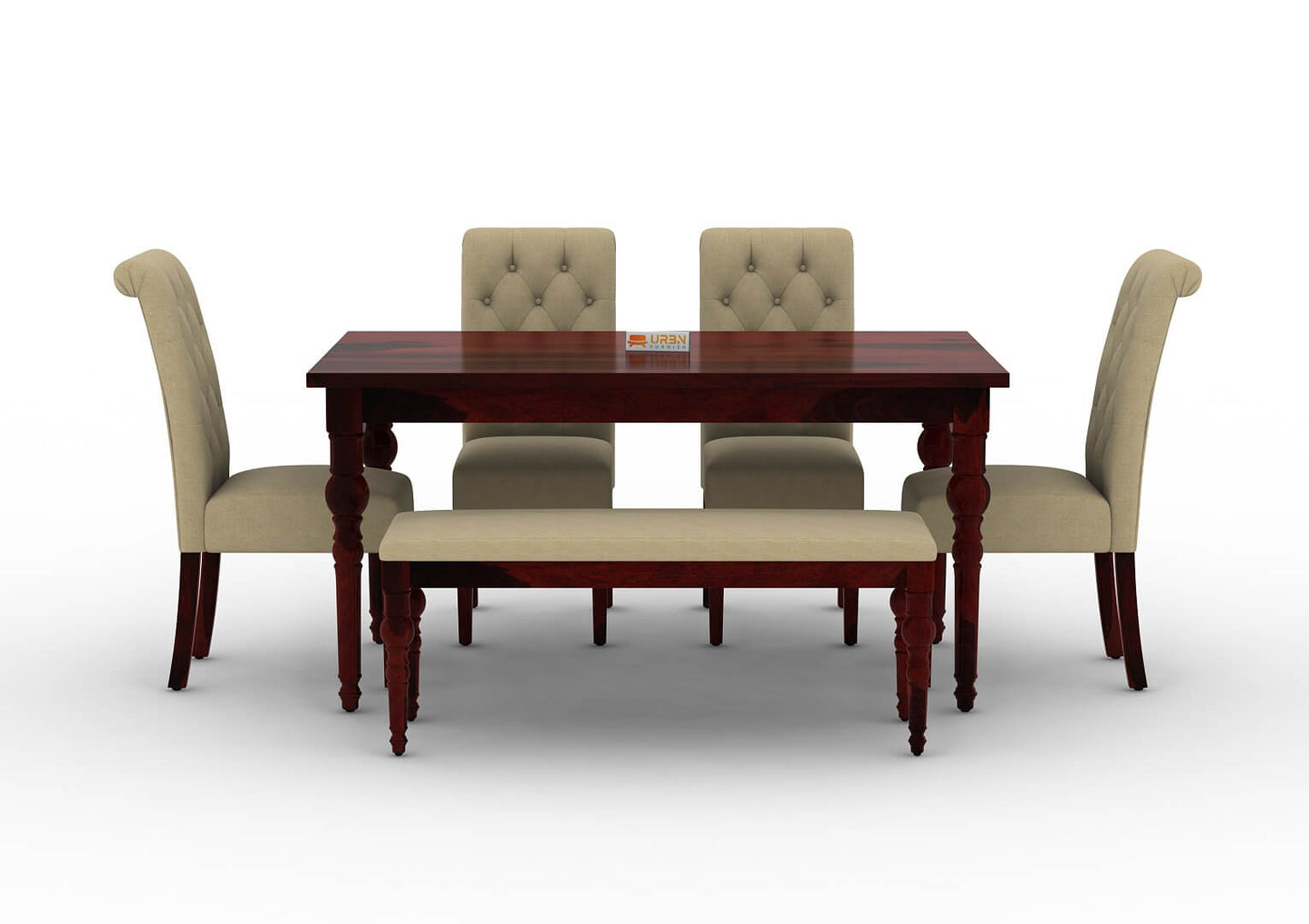 Shivami-6-Seater-Dining-Set-With-Bench-Mahogany-Ivory_2