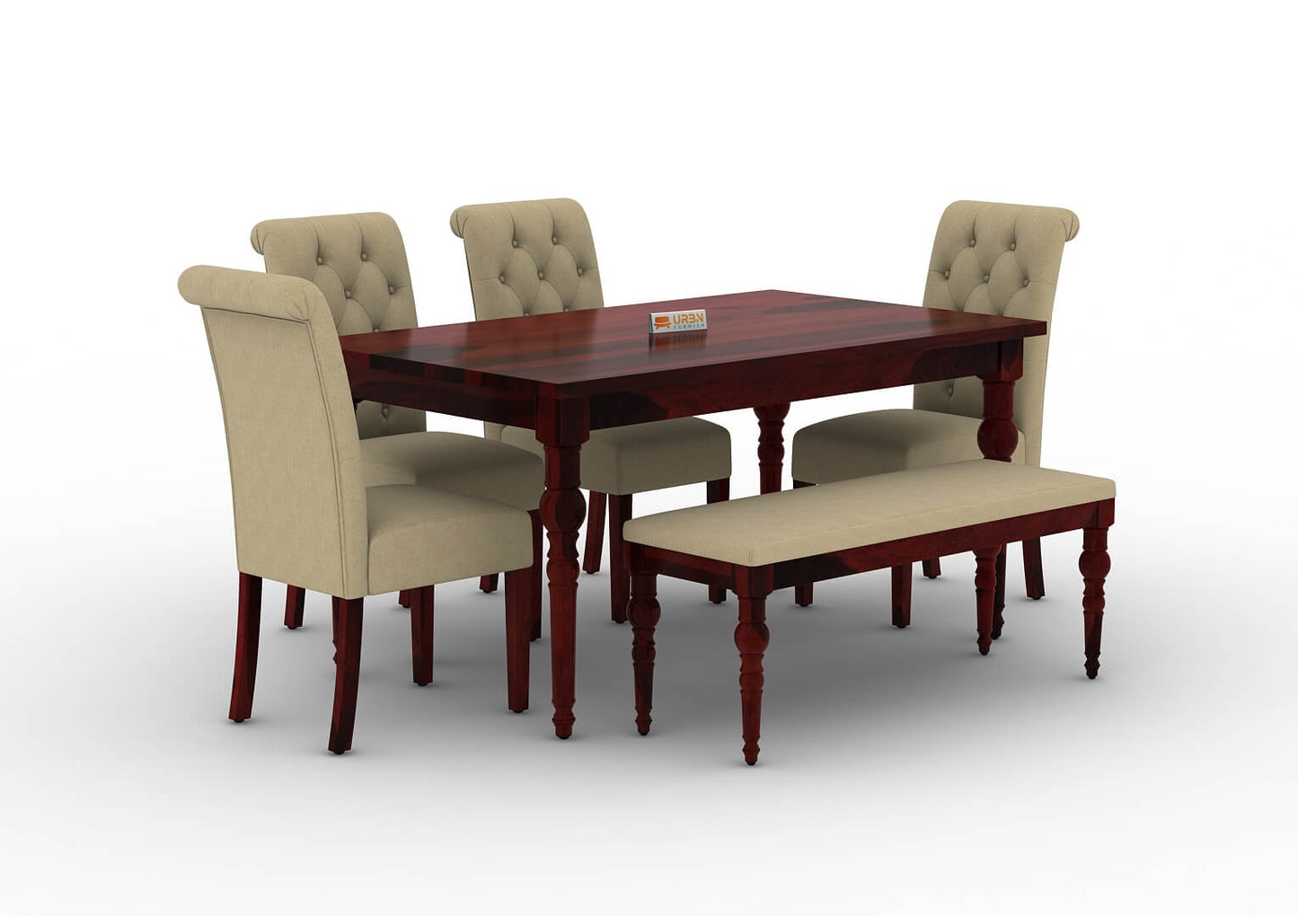 Shivami-6-Seater-Dining-Set-With-Bench-Mahogany-Ivory_3