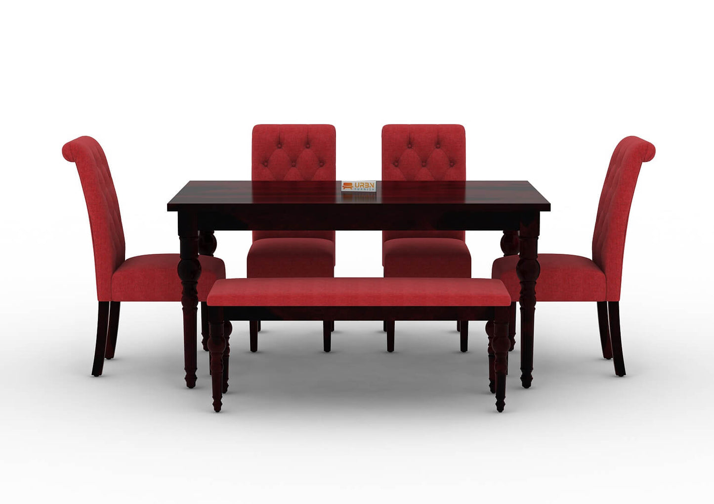 Shivami-6-Seater-Dining-Set-With-Bench-Walnut-Red_2
