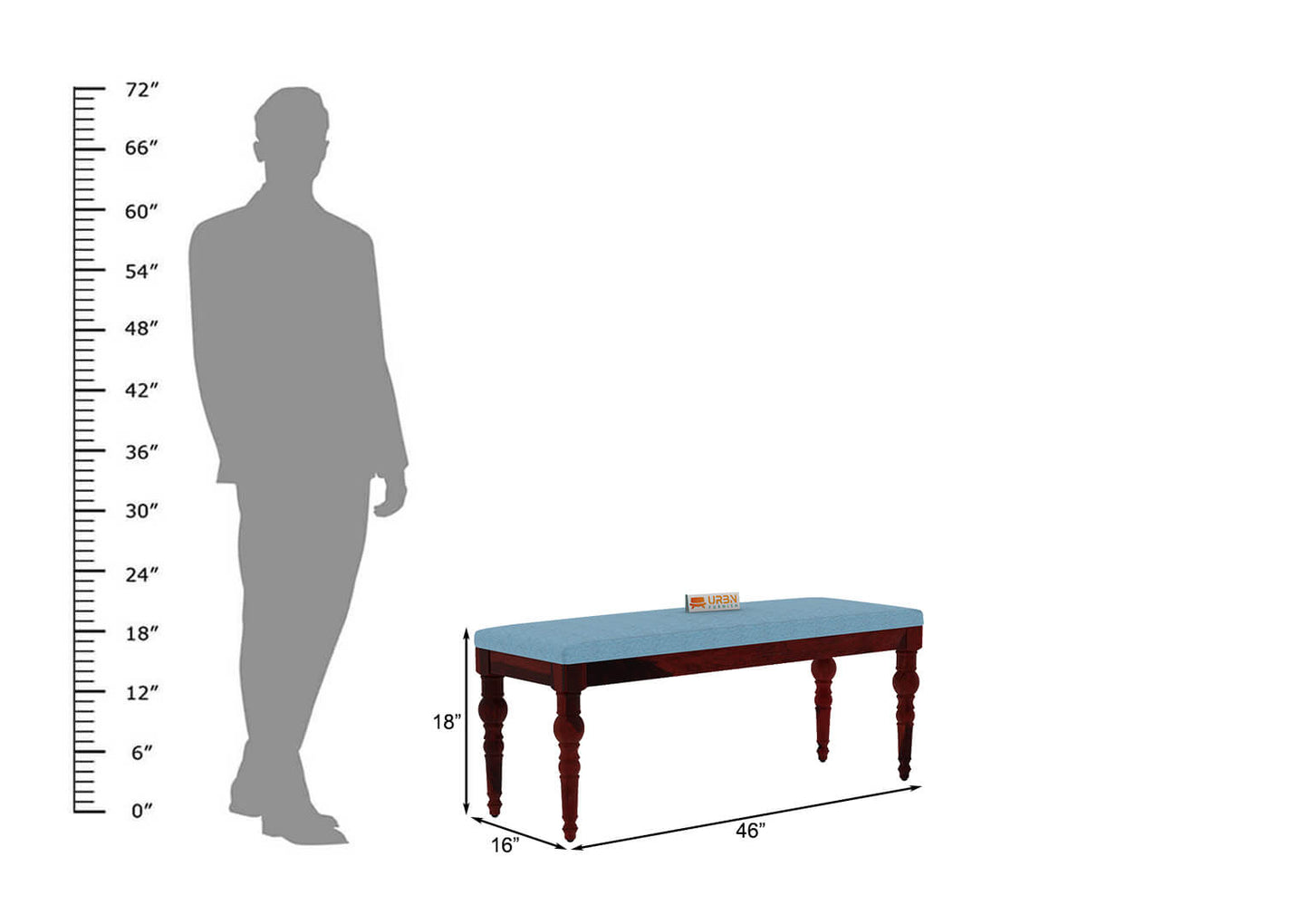 Shivami Bench Cushioned - Urbnfurnish