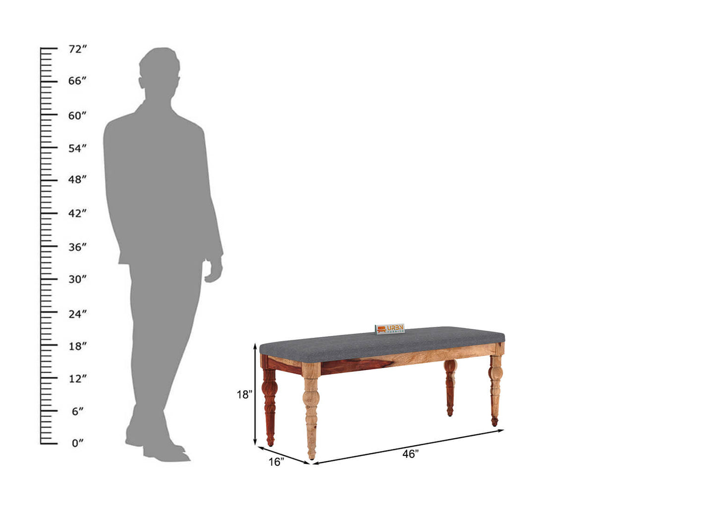 Shivami Bench Cushioned - Urbnfurnish