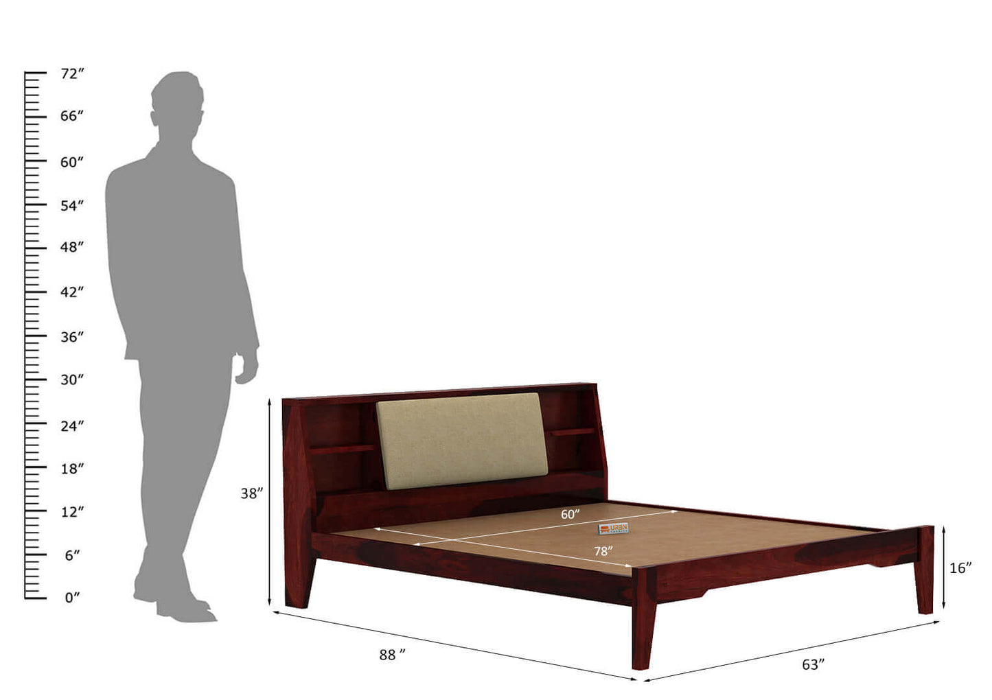 Space-Empress-Bed-Mahogany-Ivory_8_-Queen-Size