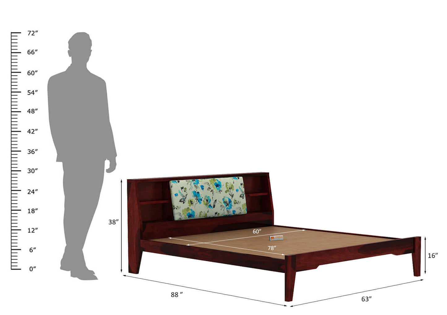Space-Empress-Bed-Mahogany-Printed_8_-Queen-Size