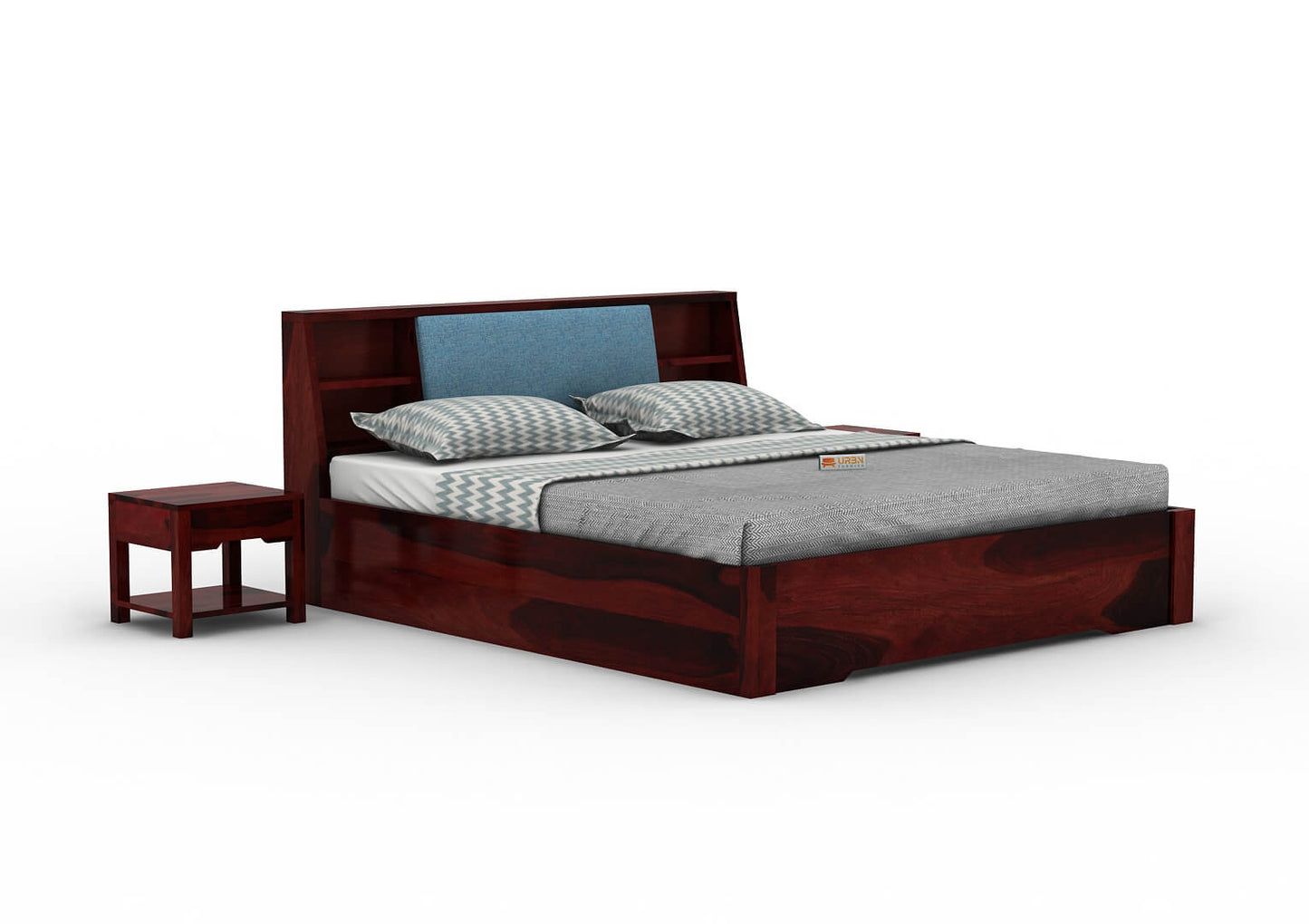 Space-Empress-Hydraulic-Bed-Mahogany-Blue_3