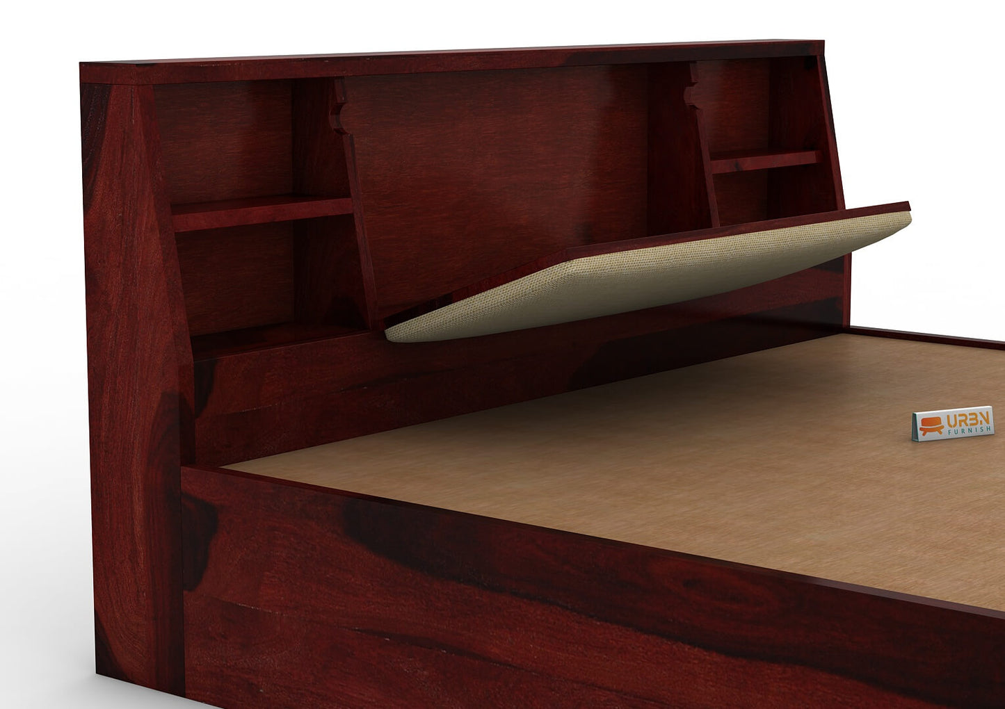 Space-Empress-Hydraulic-Bed-Mahogany-Ivory_7