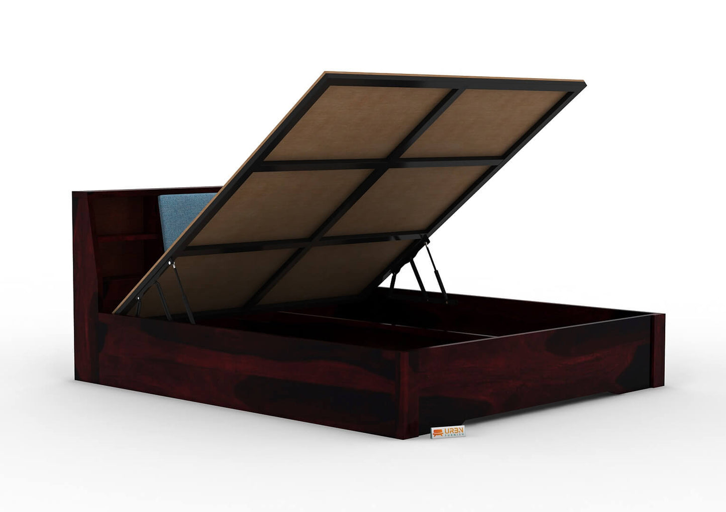 Space-Empress-Hydraulic-Bed-Walnut-Blue_8