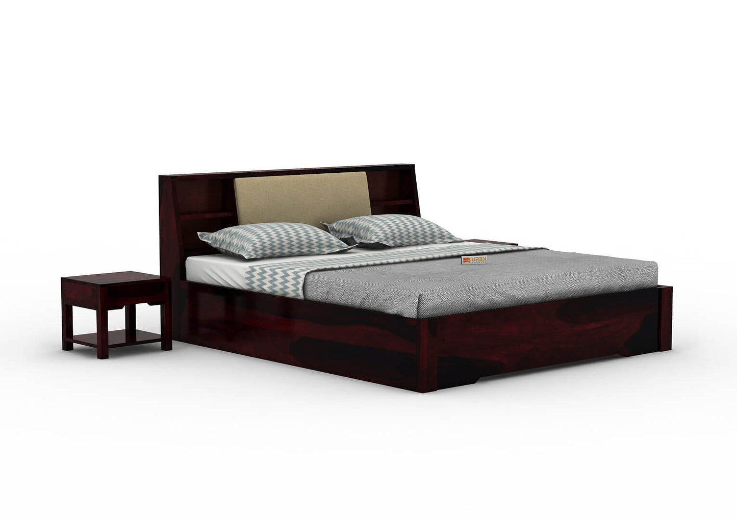 Space-Empress-Hydraulic-Bed-Walnut-Ivory_3
