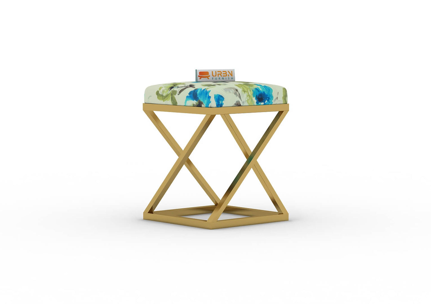 Sreha Stool (Printed Fabric) - Urbnfurnish