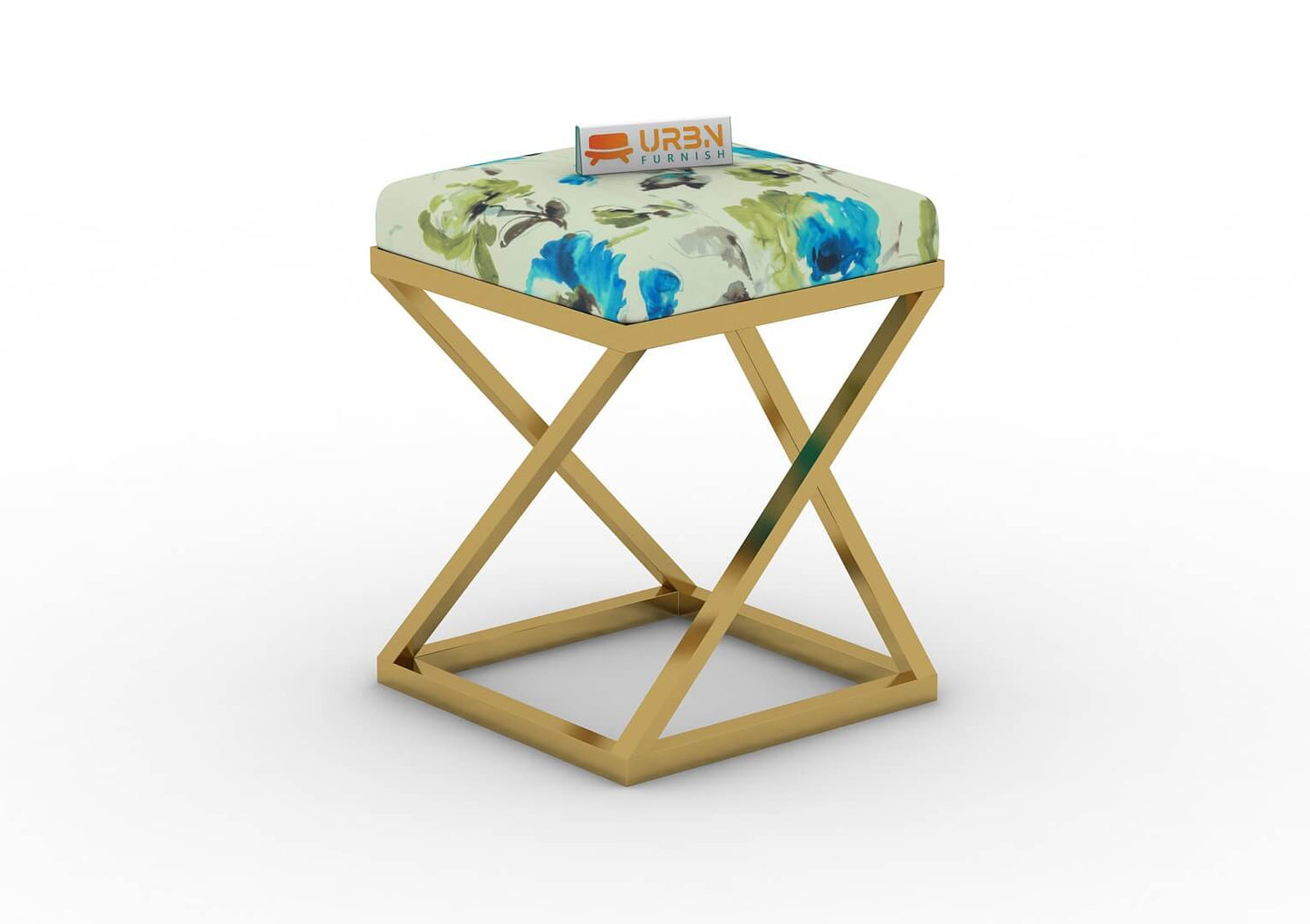 Sreha Stool (Printed Fabric) - Urbnfurnish