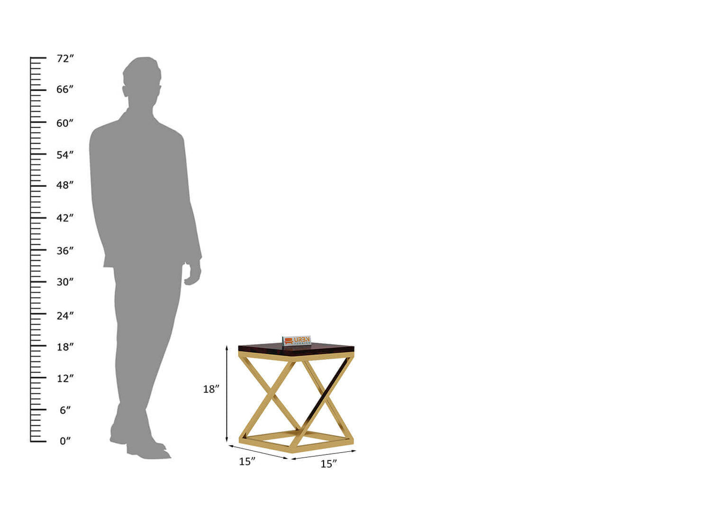 Sreha Wooden Top Stool - Urbnfurnish