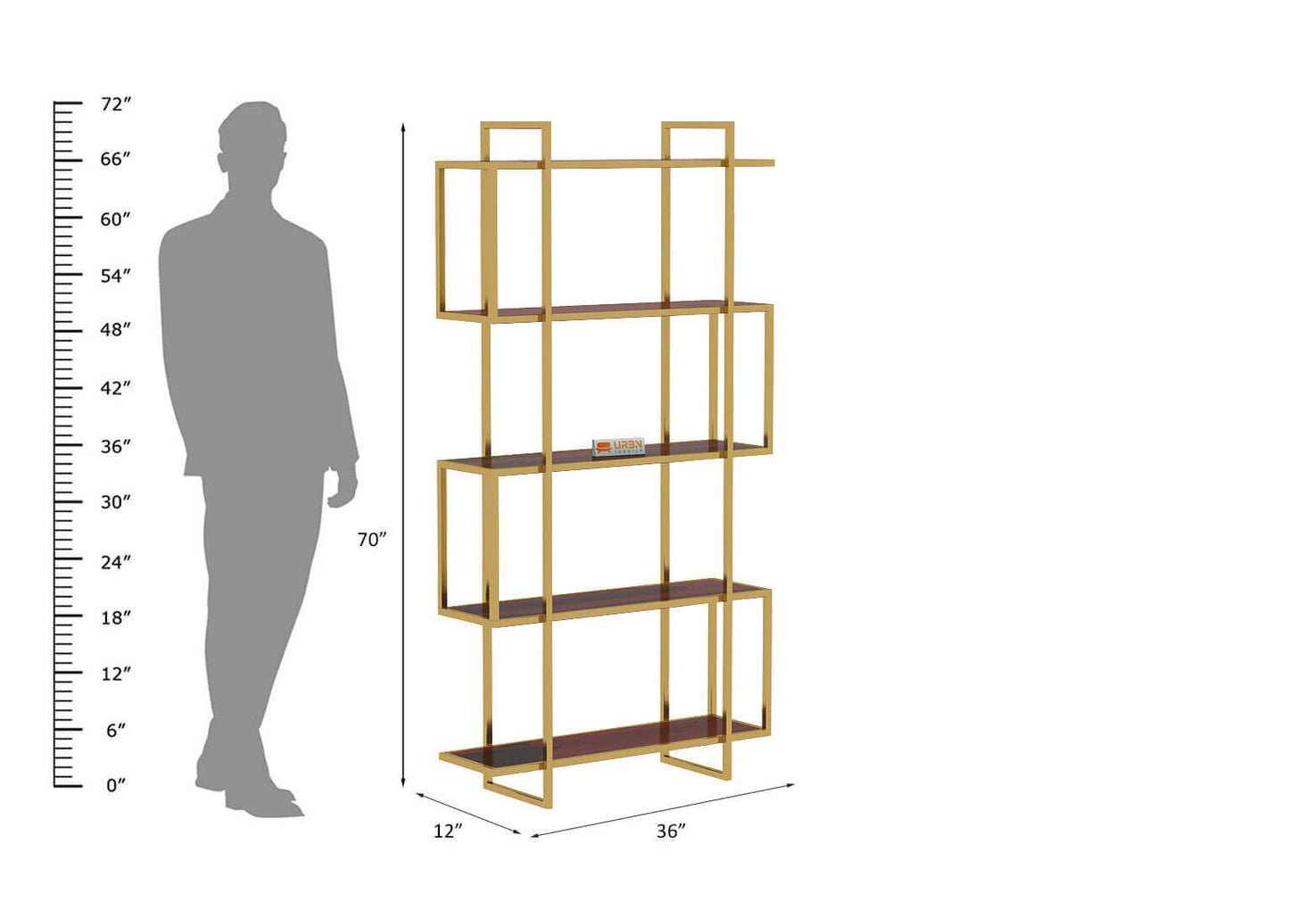 Stalwart Display Unit - Urbnfurnish