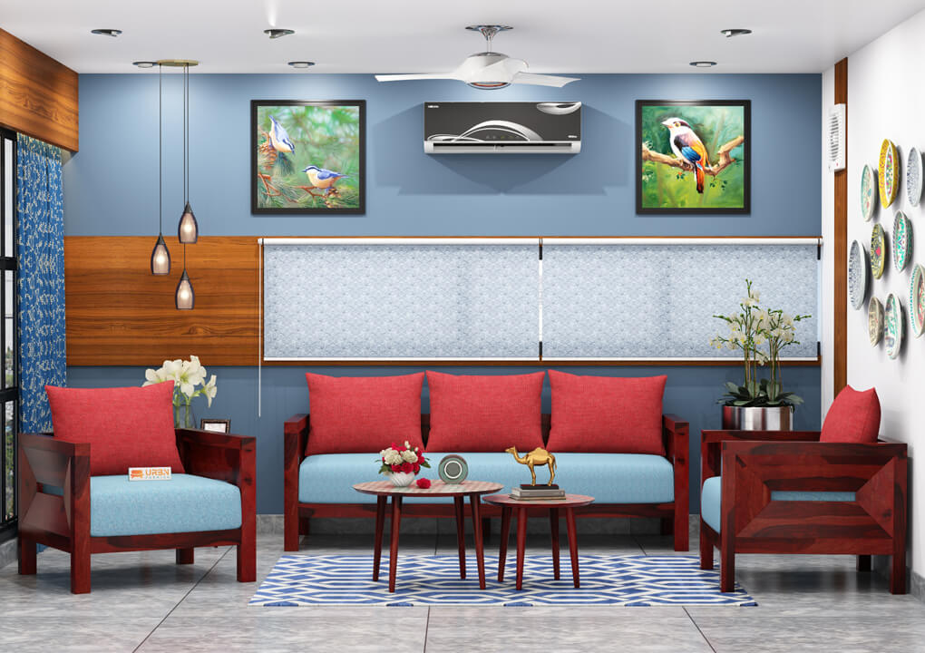 Stamford-Wooden-3-1-1-Sofa-Set-Mahogany-Blue_1