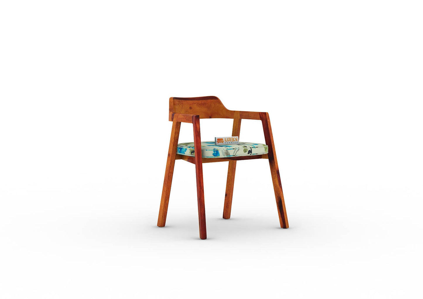 Stylenush Arm Chair With Cushion Seat (Printed Fabric) - Urbnfurnish