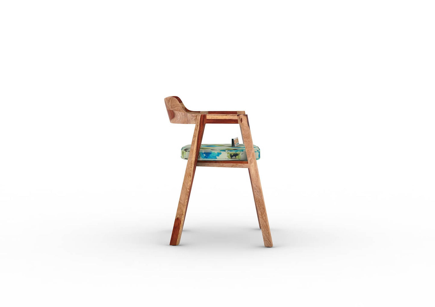 Stylenush Arm Chair With Cushion Seat (Printed Fabric) - Urbnfurnish