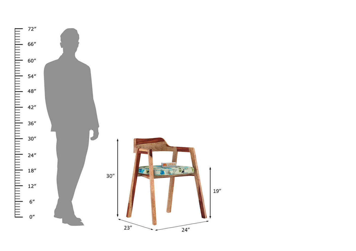 Stylenush-Arm-Chair-With-Cushion-Seat-Natural-Printed_5