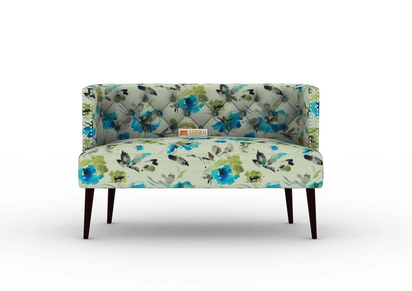Turtledove Love Seat (Printed Fabric) - Urbnfurnish