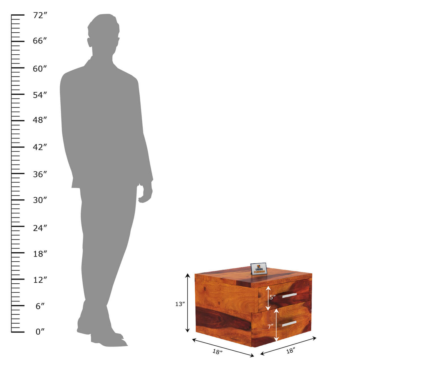 SEO Optimized Title: Modern Dadivoso Bedside Table for Bedroom Decor with Storage Solutions - Urbnfurnish