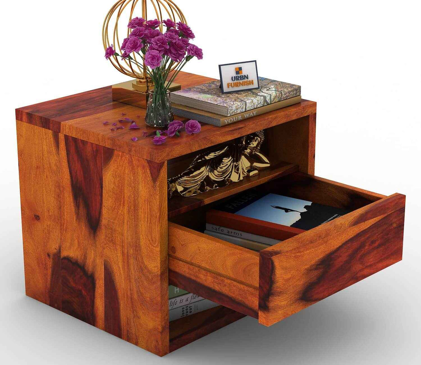 Orate Modern Bedside Table - Stylish Nightstand for Bedroom Storage - Urbnfurnish