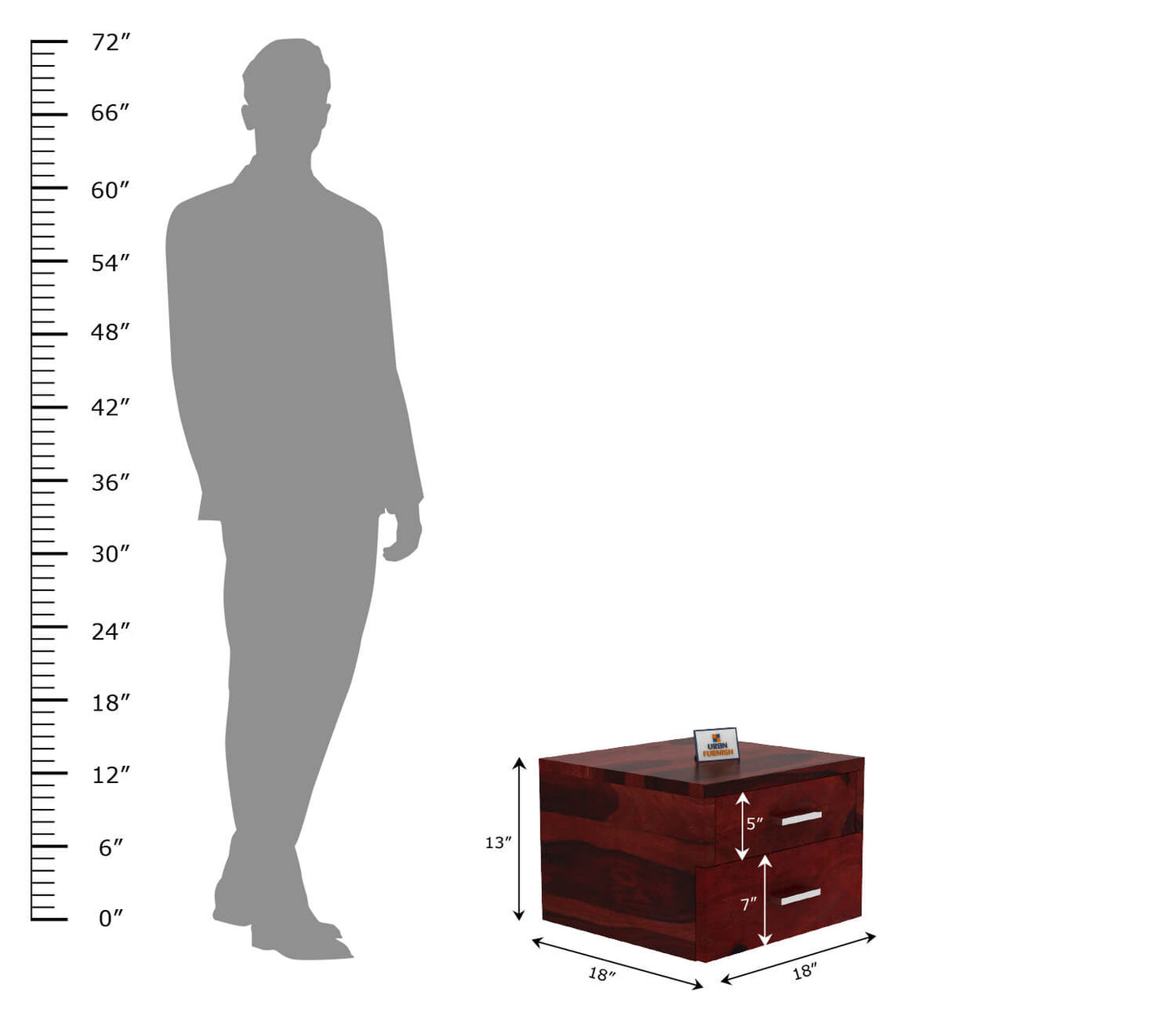 SEO Optimized Title: Modern Dadivoso Bedside Table for Bedroom Decor with Storage Solutions - Urbnfurnish