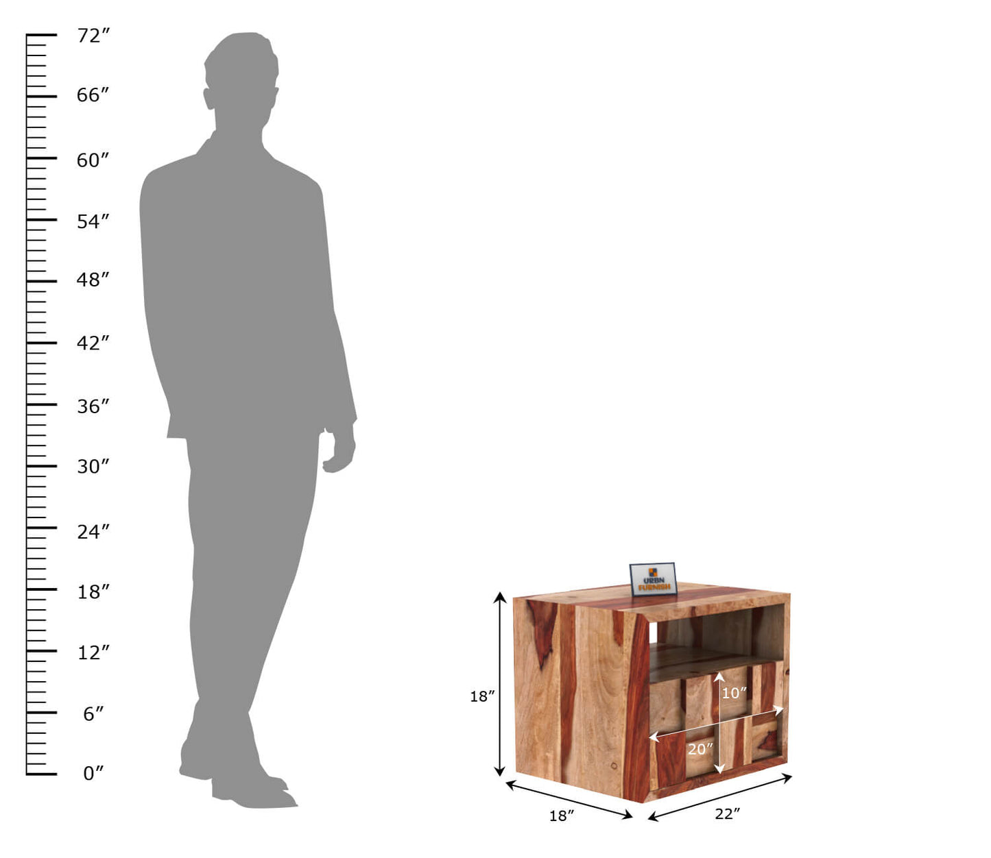 Plausible Bedside Table - Modern and Functional Nightstand for Every Bedroom - Urbnfurnish