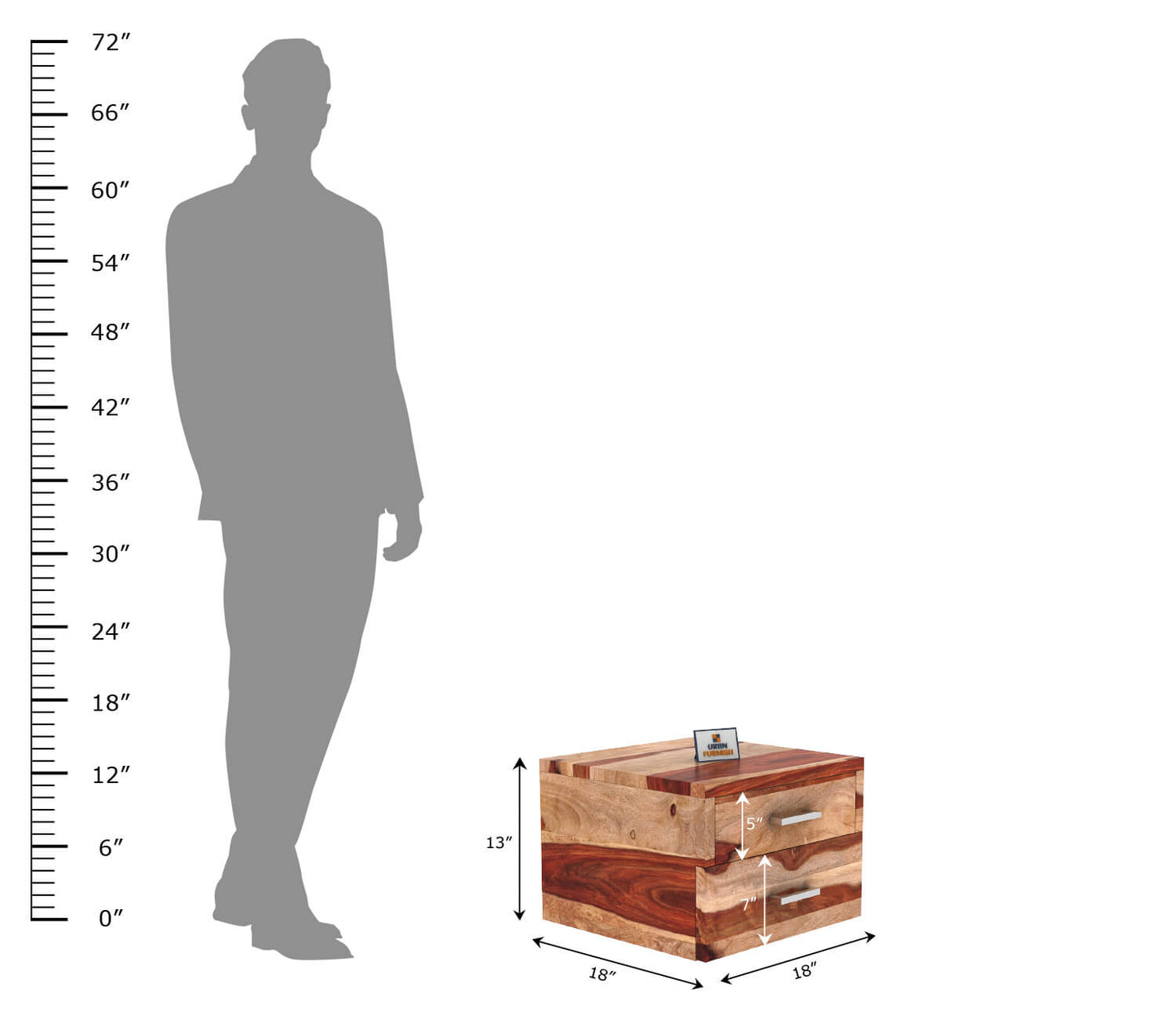 SEO Optimized Title: Modern Dadivoso Bedside Table for Bedroom Decor with Storage Solutions - Urbnfurnish