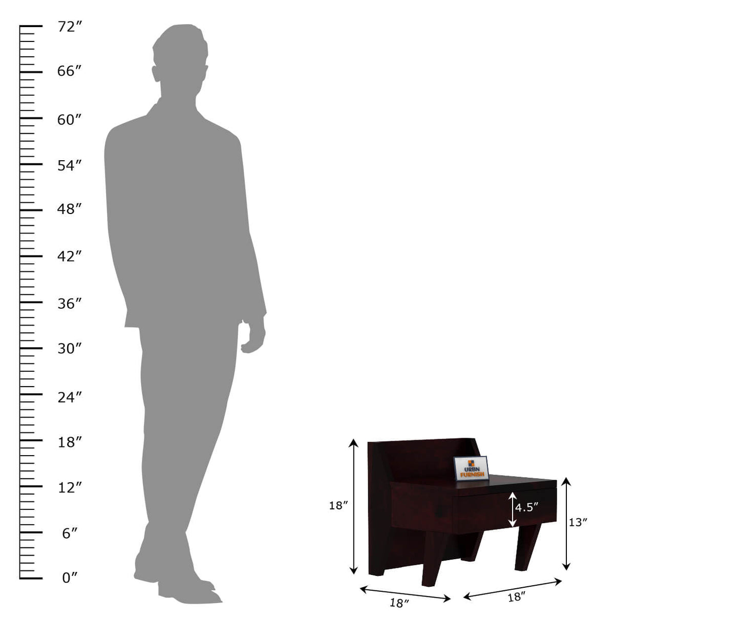 Douceur Bedside Table for Modern Bedroom Decor and Storage Solutions - Urbnfurnish