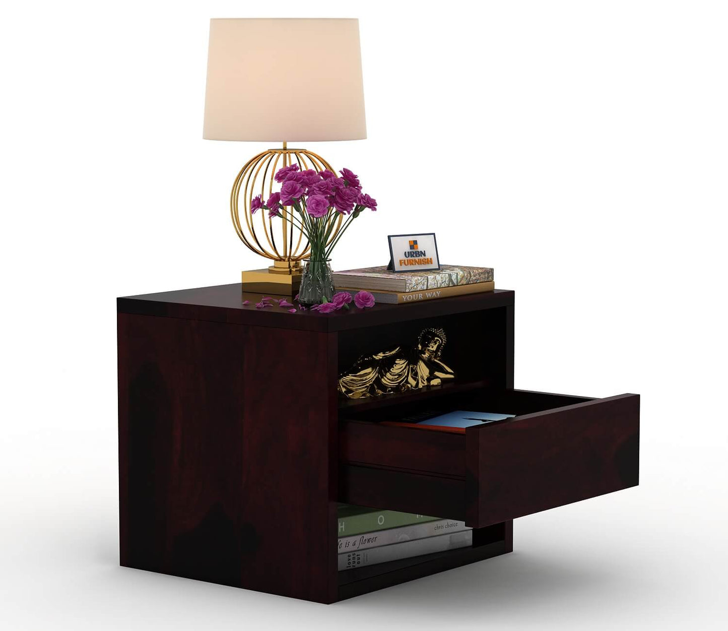 Orate Modern Bedside Table - Stylish Nightstand for Bedroom Storage - Urbnfurnish