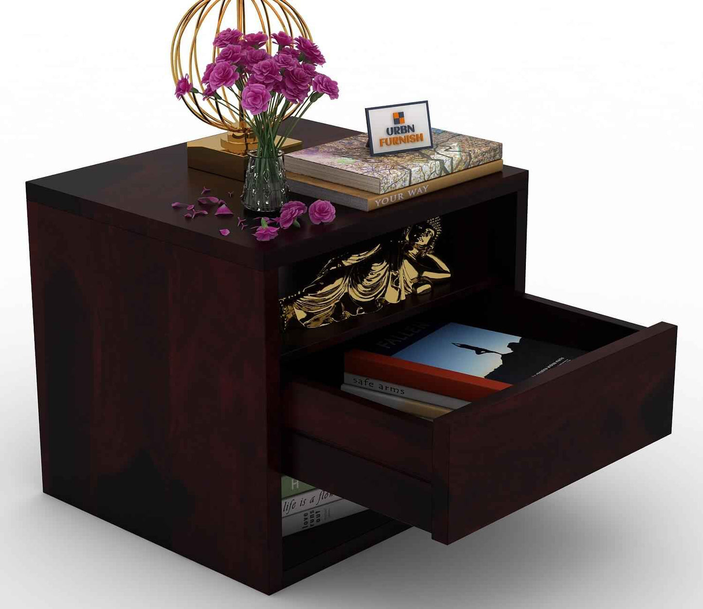 Orate Modern Bedside Table - Stylish Nightstand for Bedroom Storage - Urbnfurnish
